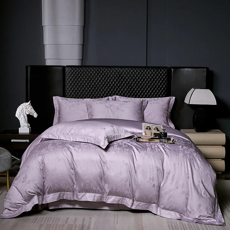 Luxury Egyptian Cotton Jacquard Bedding Set – 4 Pieces