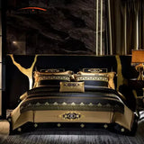 European Aristocrat Embroidered Brocade Bedding Set – Egyptian Cotton, 4/6/10 Pieces