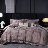 Luxury Egyptian Cotton Jacquard Bedding Set – 4 Pieces