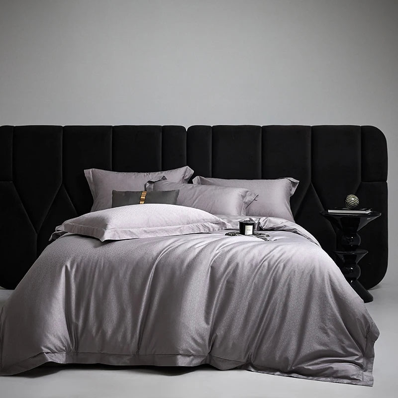 4-Piece Luxury Jacquard Egyptian Cotton Bedding Set – Queen/King Size
