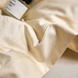 Champagne Luxury Jacquard Egyptian Cotton Bedding Set – 4 Pieces, Queen/King Size
