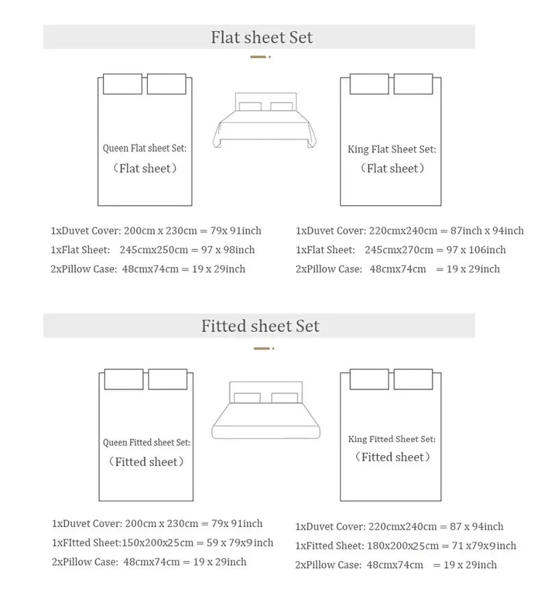 Luxury Satin Jacquard & 60S Cotton Patchwork Bedding Set – 4 Pieces