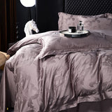 Luxury Egyptian Cotton Jacquard Bedding Set – 4 Pieces