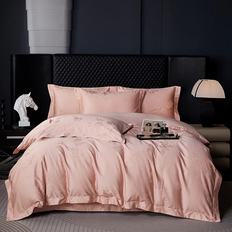Luxury Egyptian Cotton Jacquard Bedding Set – 4 Pieces