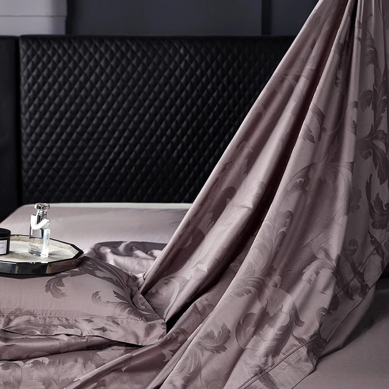 Luxury Egyptian Cotton Jacquard Bedding Set – 4 Pieces