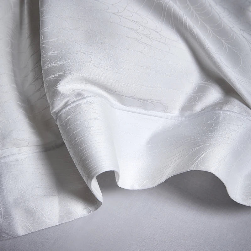 4-Piece Luxury Jacquard Egyptian Cotton Bedding Set – Queen/King Size