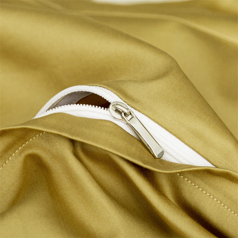 Luxury American Jacquard Brocade Bedding Set – Embroidered Egyptian Cotton