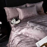 Luxury Egyptian Cotton Jacquard Bedding Set – 4 Pieces