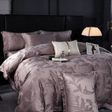 Luxury Egyptian Cotton Jacquard Bedding Set – 4 Pieces