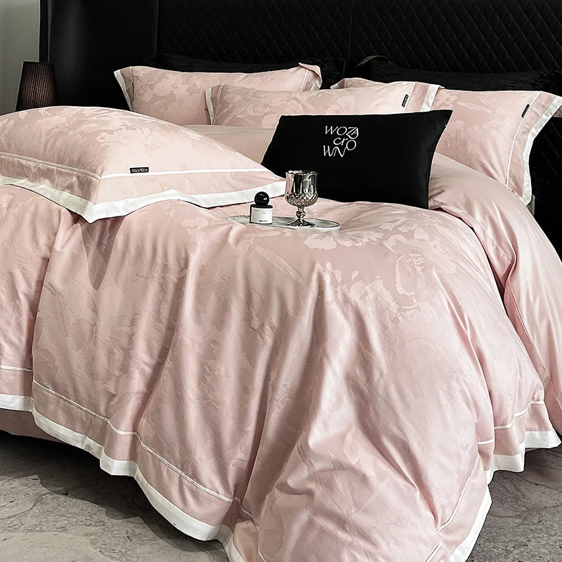 1000TC Egyptian Cotton Jacquard Leopard Bedding Set – Luxury Satin Finish